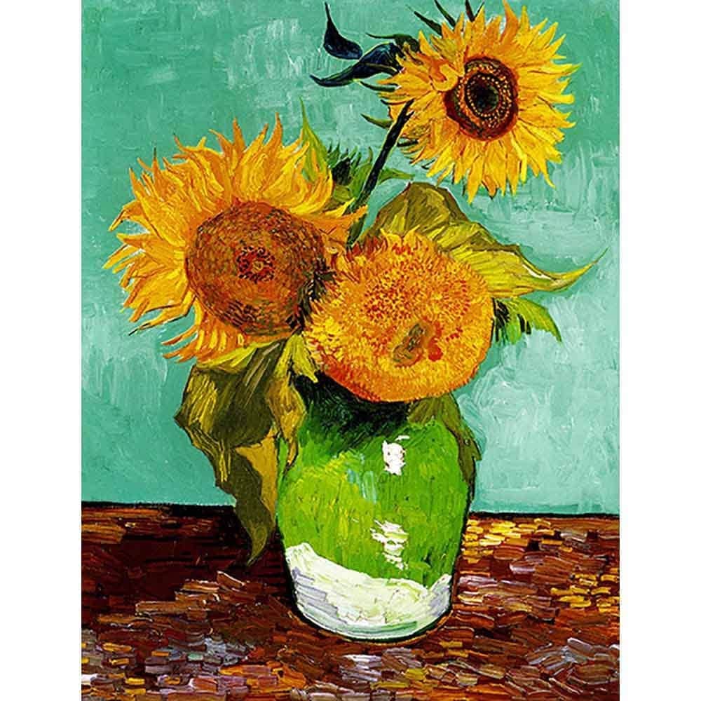 3本のひまわり 【10号】 フィンセント・ファン・ゴッホ 【 額縁が