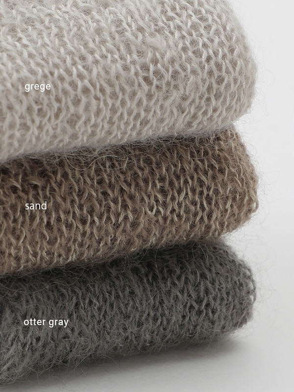 evam eva｜mohair silk pullover｜すべての商品