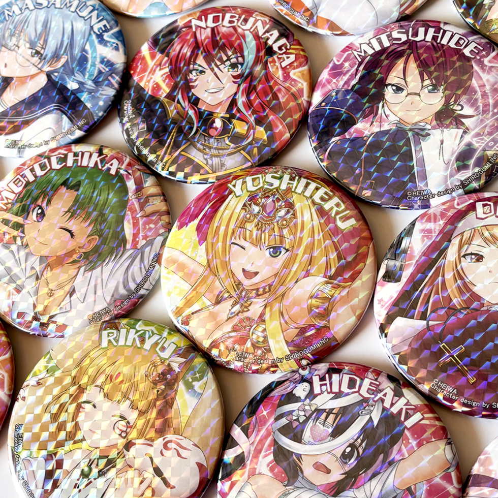 戦国恋姫 戦国メイドカフェもののぷ 大判缶バッジ 戦国恋姫 戦国メイド