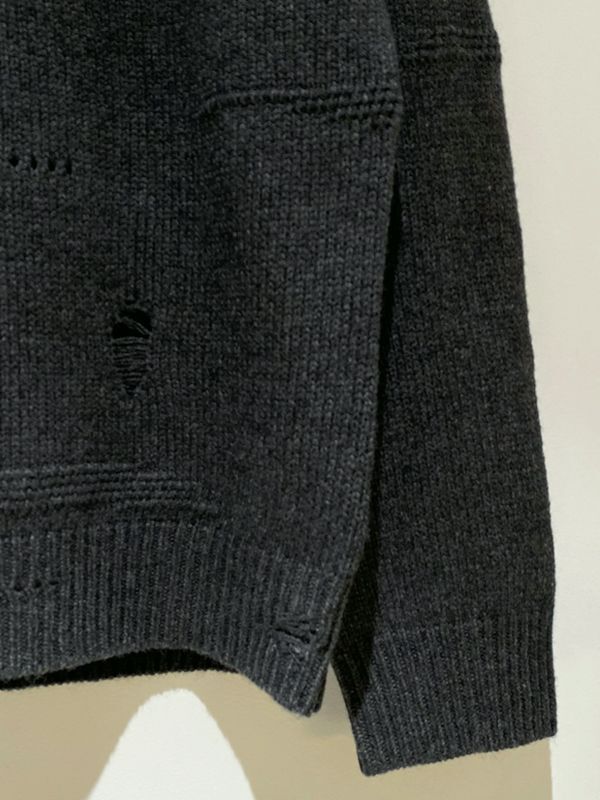 HELMUT LANG（ヘルムートラング） カシミアミックス ダメージセーター