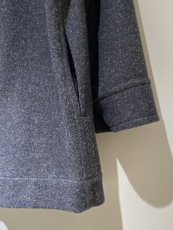 JIL SANDER（ジルサンダー） ジップアップ ウールハーフコート ブルー