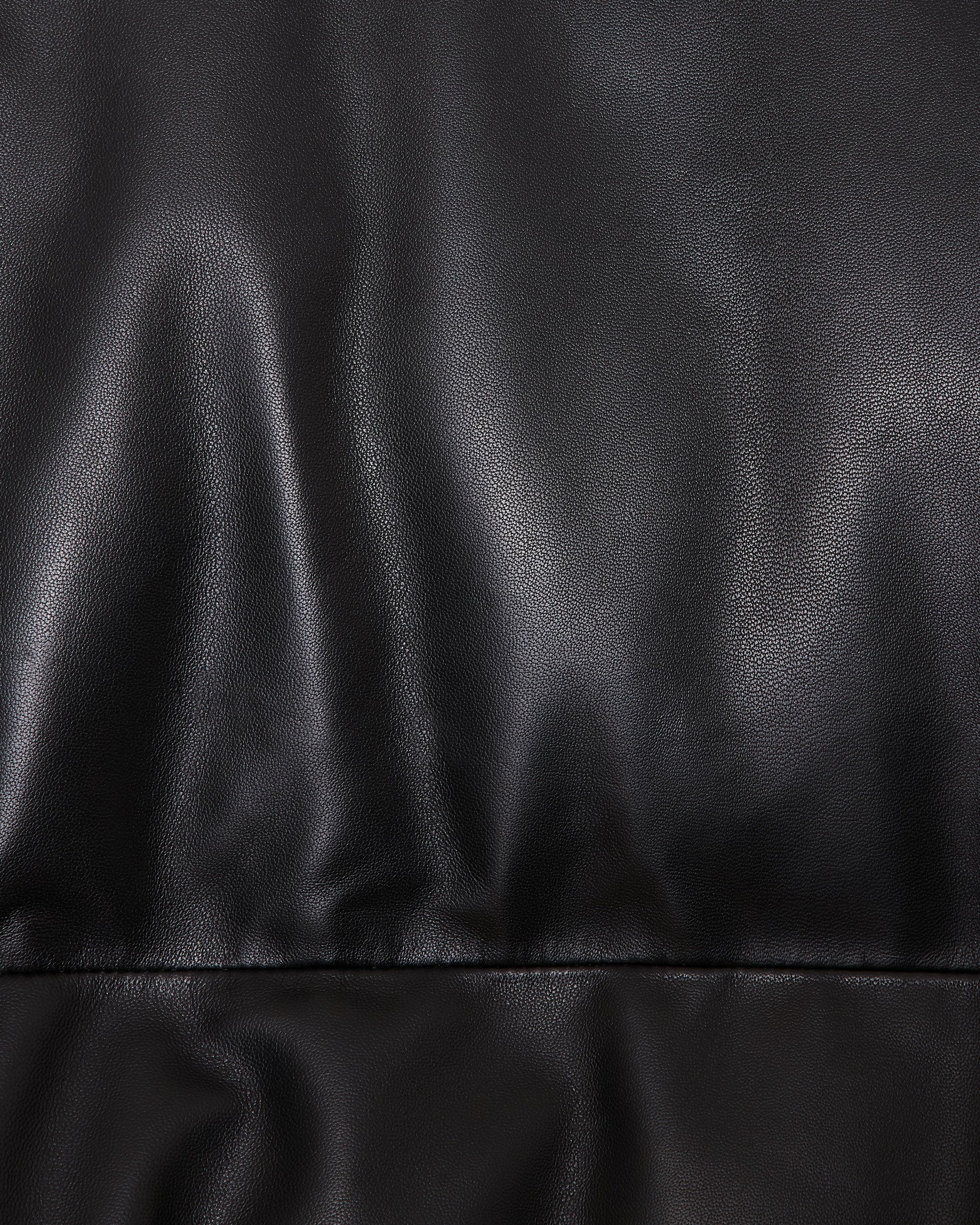 シープレザー / レザーダウンジャケット, Black – MARKAWARE