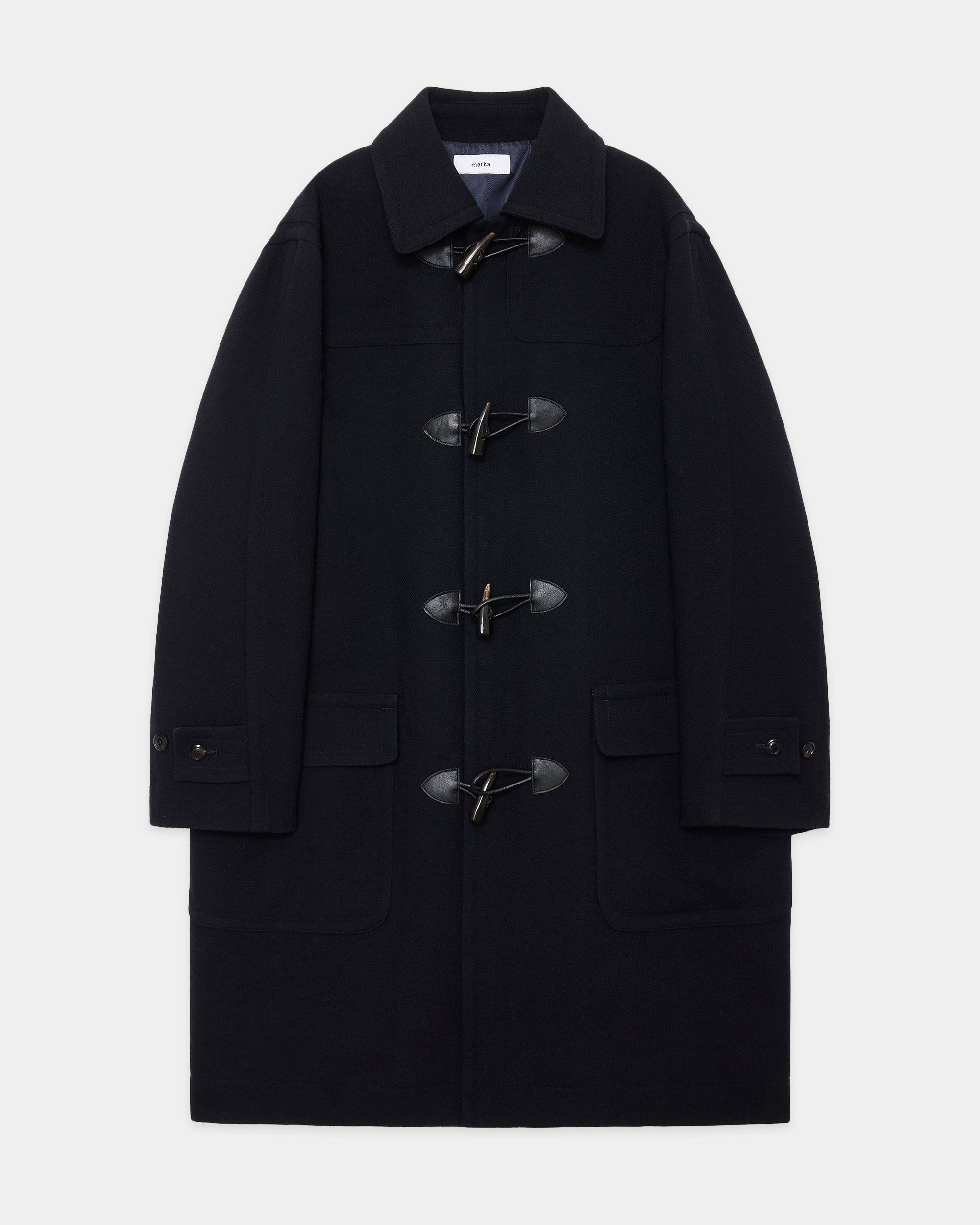 ウールヴィンテージダブルクロス / ダッフルコート, Dark Navy – MARKAWARE