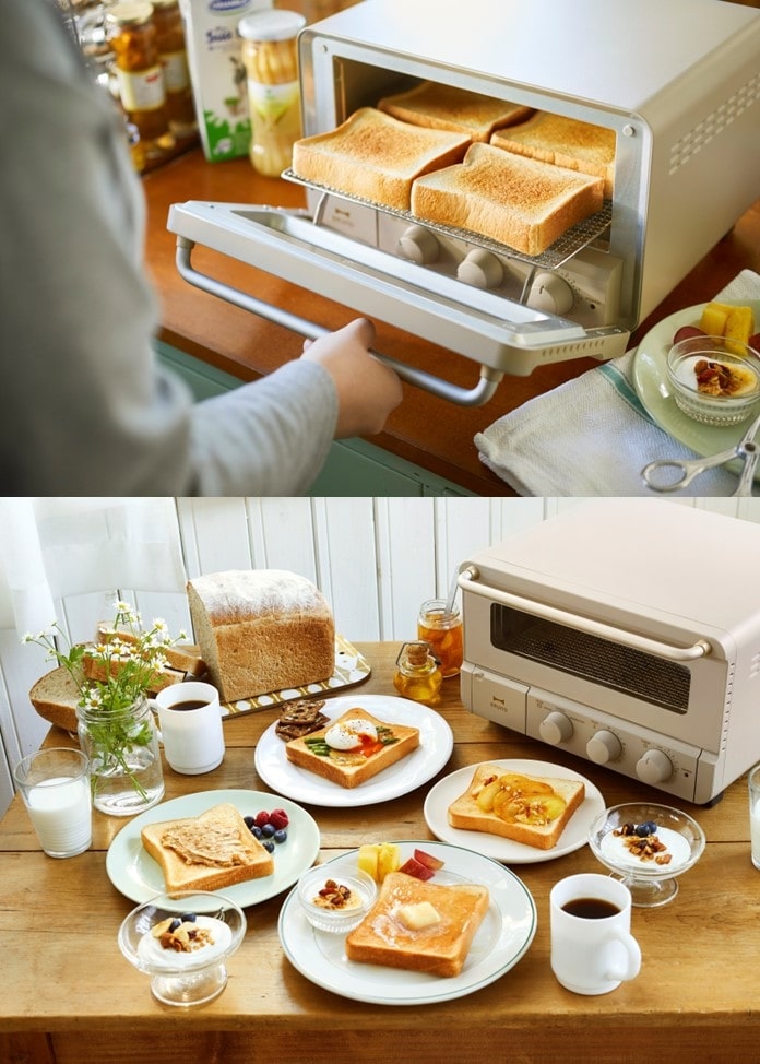 BRUNO】Crassy＋ スチーム＆ベイク トースター（グレージュ）: 雑貨