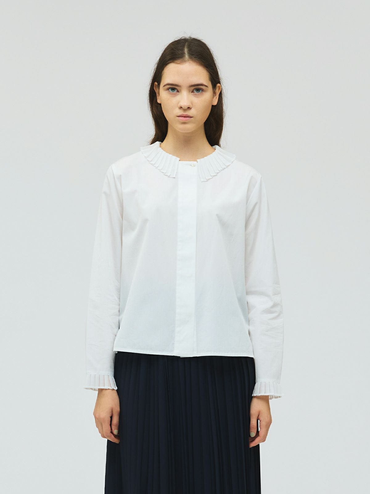 mizuiro ind プリーツカラーシャツ｜ MARcourt ONLINE STORE