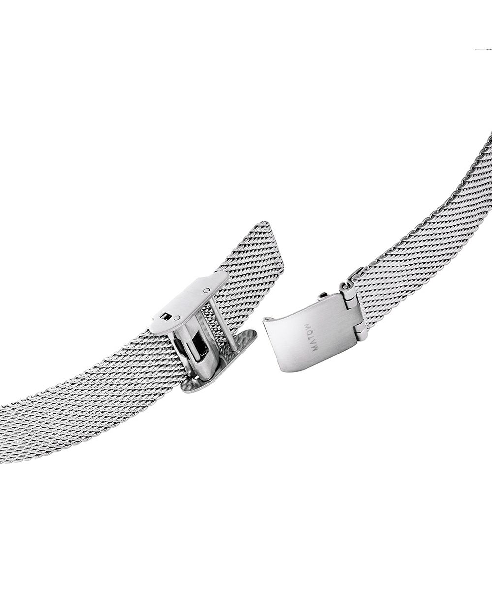 MATOW マトウ TSUKI 朧月 / SQUARE SILVER MESH レディース 腕時計