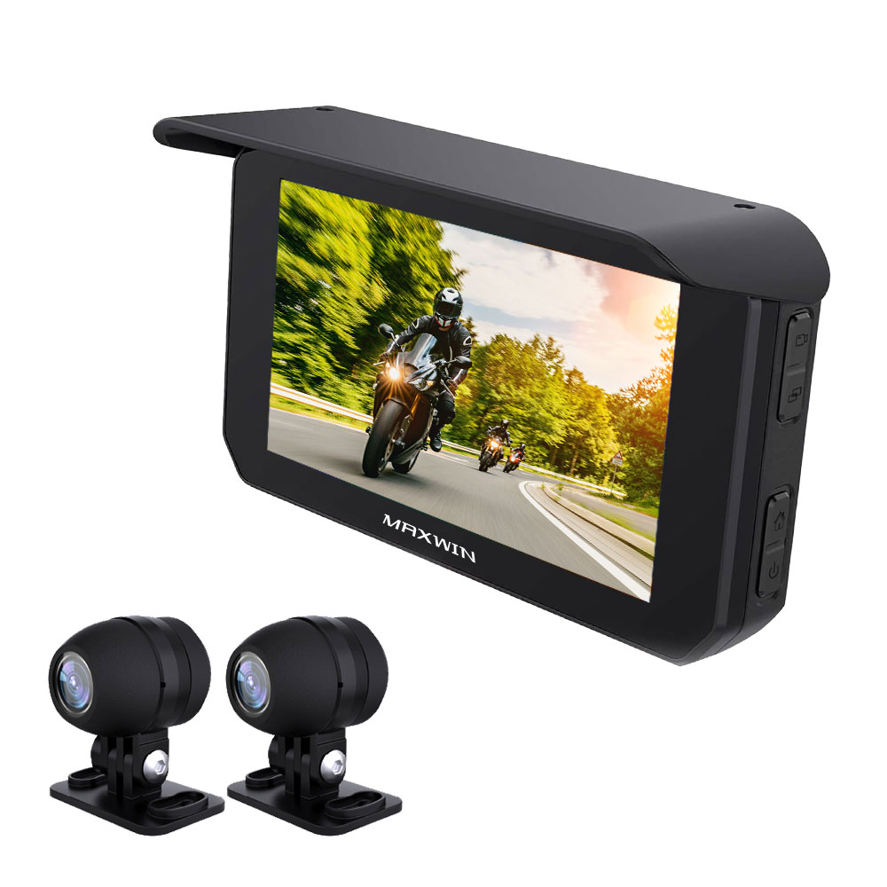 USBでも電源取得可能CarPlay/Android Auto対応バイク用ディスプレイ