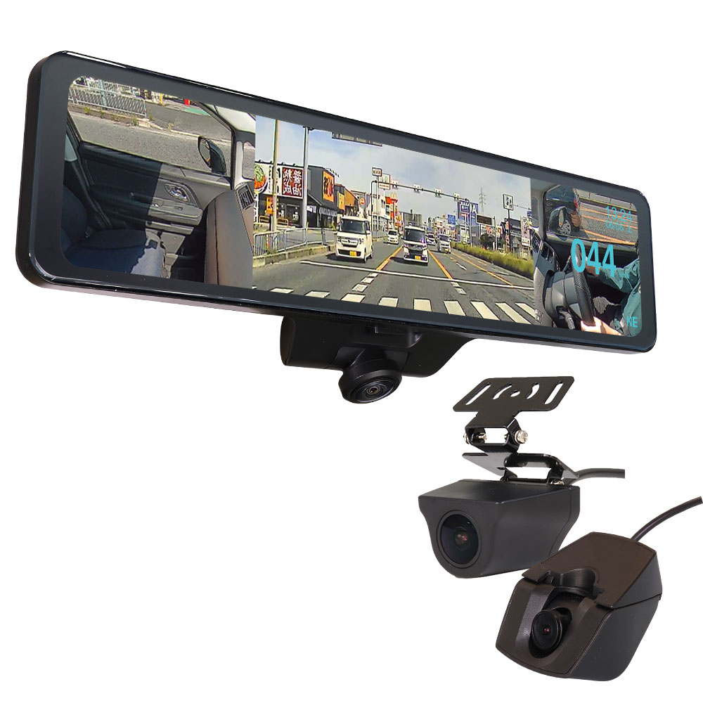 車内360°カメラ+60fps後方同時録画デジタルミラー MDR-I003A/MDR-I003B