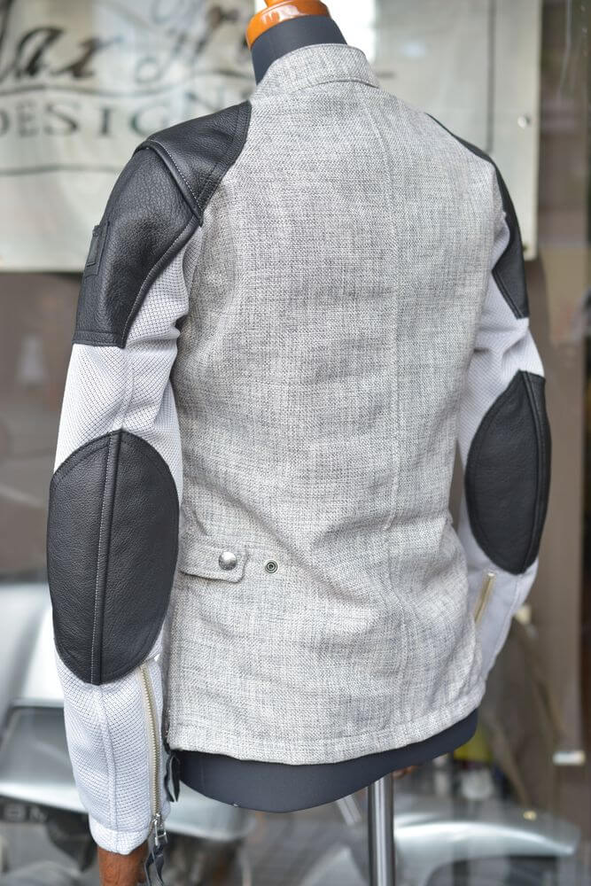 アウトレット】メッシュスリーブシングルライダースジャケット/MFB