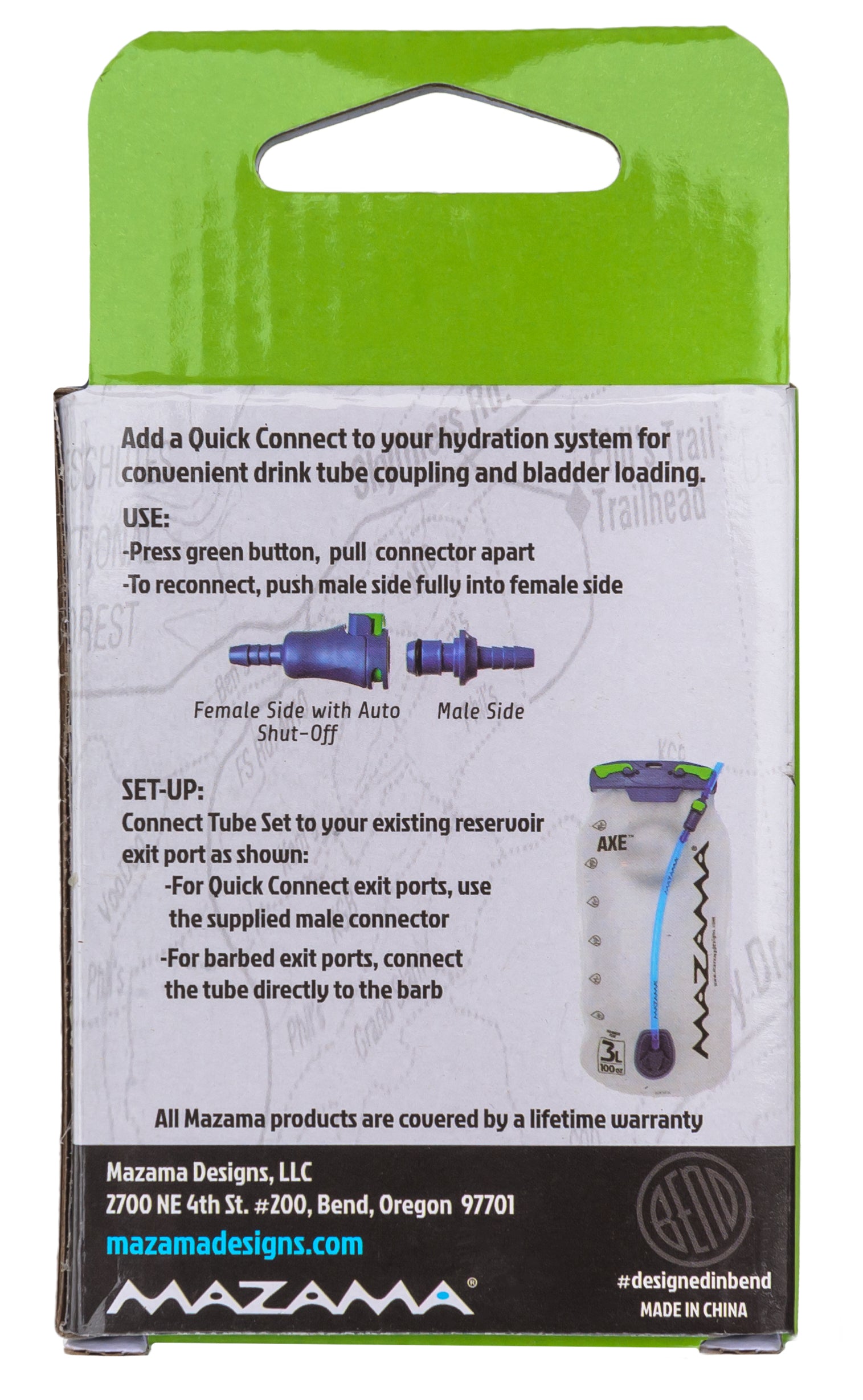 Quick Connect Tube Set – Mazama Designs