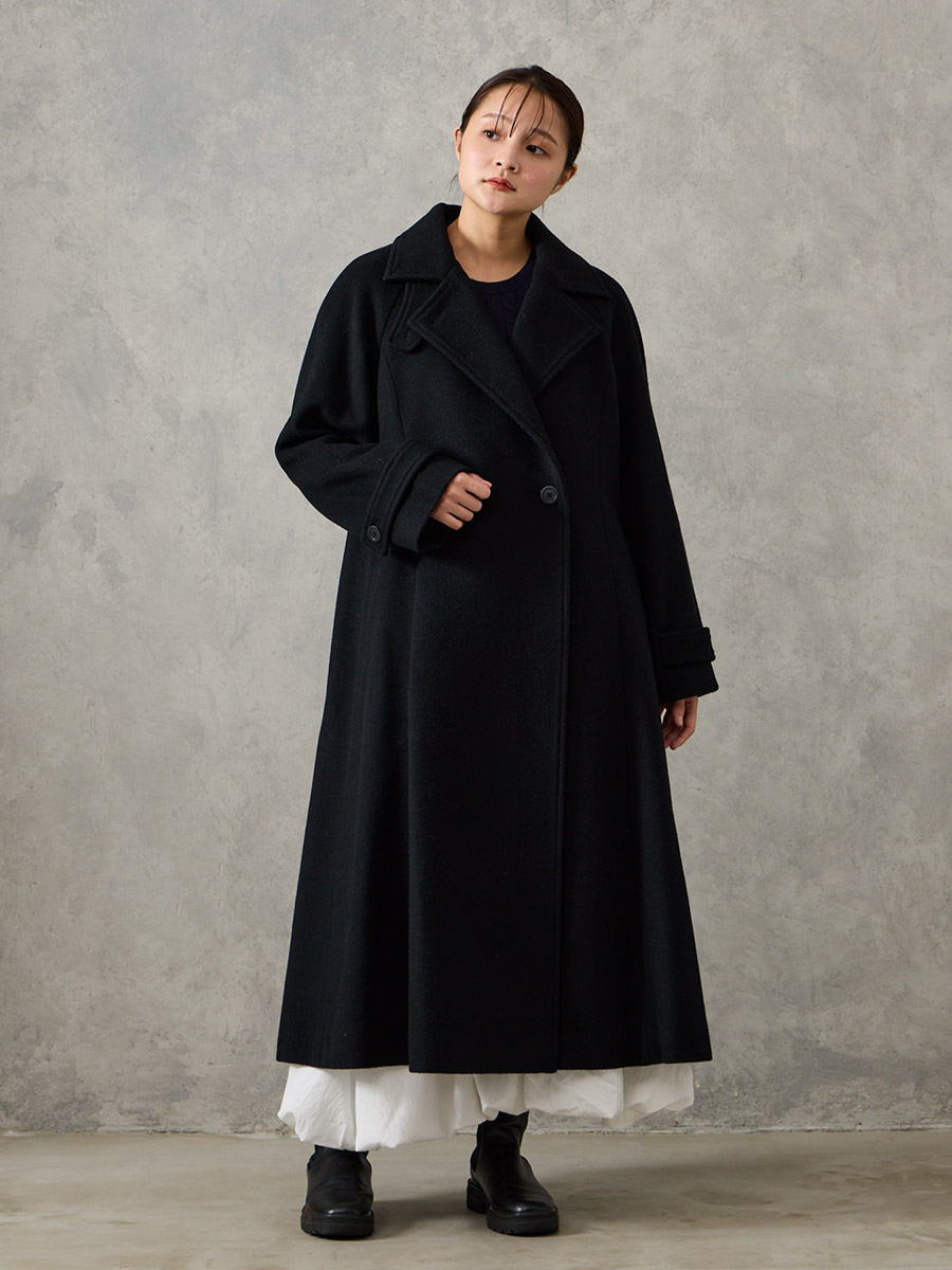 RESCWOOL?ビーバー3WAYカラーバックタックAラインコート(M ブラック