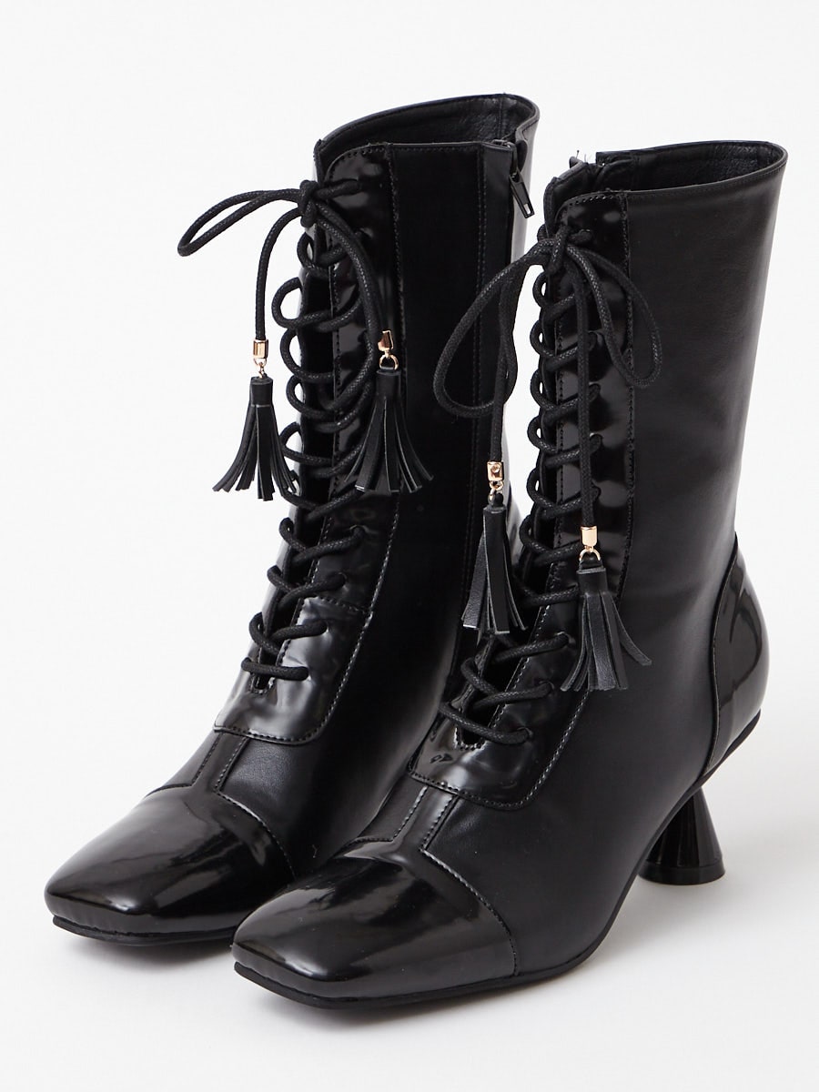 furifuレースアップブーツ(22.0cm ブラック): ふりふ ｜ミマツグループ