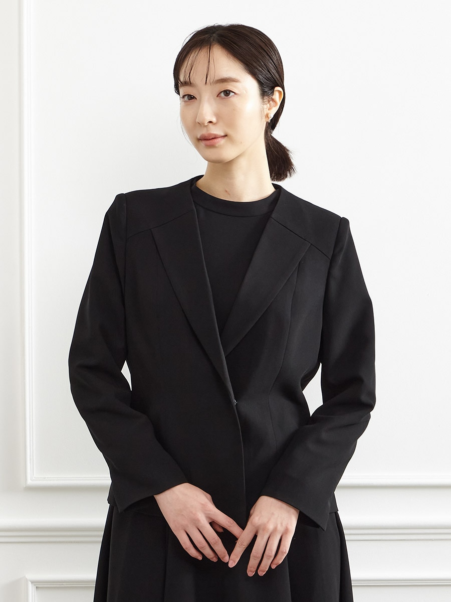 喪服・礼服】ダブルブレストテーラードジャケット(S ブラック): AIMER