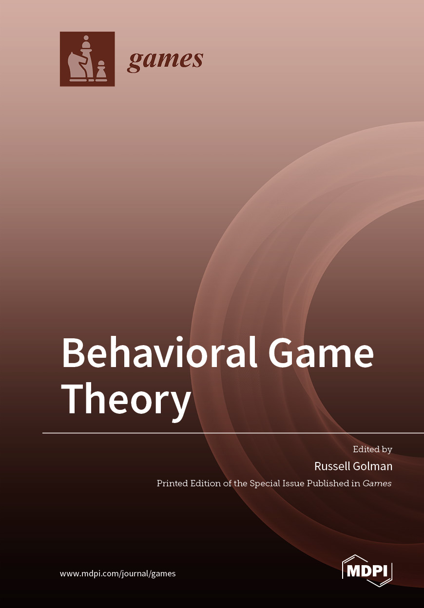 Behavioral Game Theory | MDPI Books