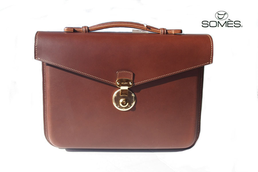 ソメスサドル｜SOMES SADDLE｜別注ブリーフケース｜ブラウン - 鳩目堂 本店