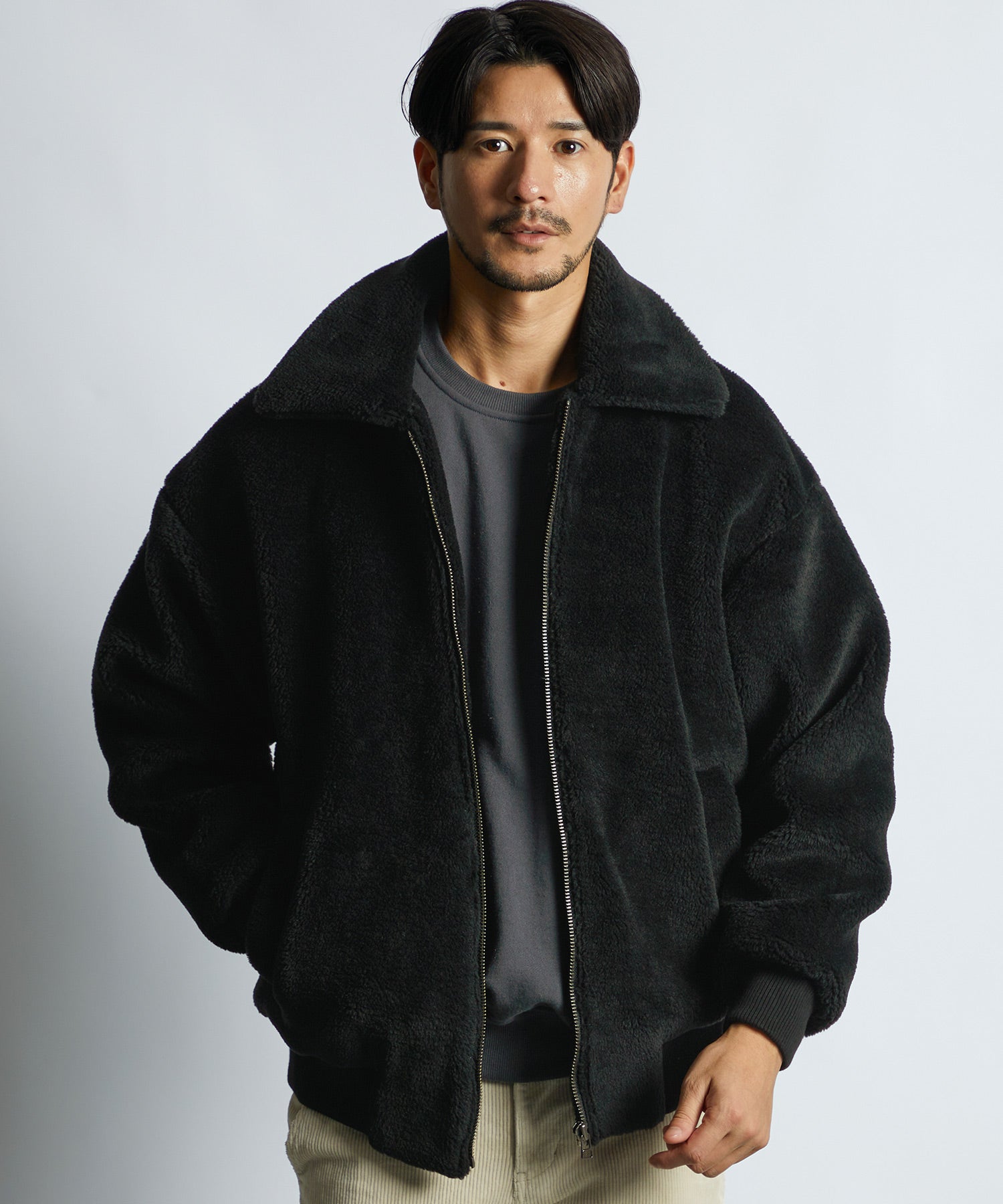 軽量 オーバーサイズ ボアジャケット – LANVIN en Bleu MENS