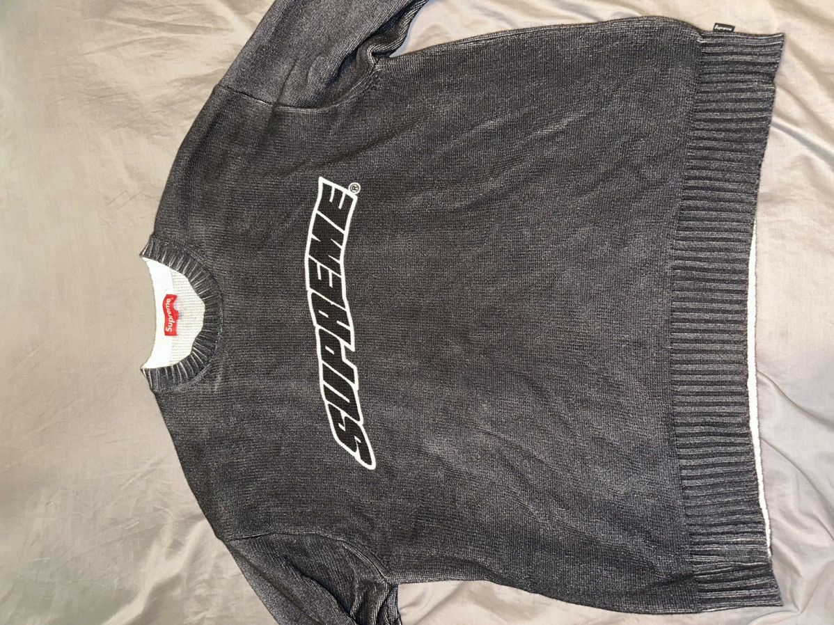 Supreme Supreme Printed Washed Sweater | Grailed