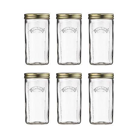 Kilner Wide Mouth Canning Jars, 34 oz., Set of 6 at Tractor Supply Co
