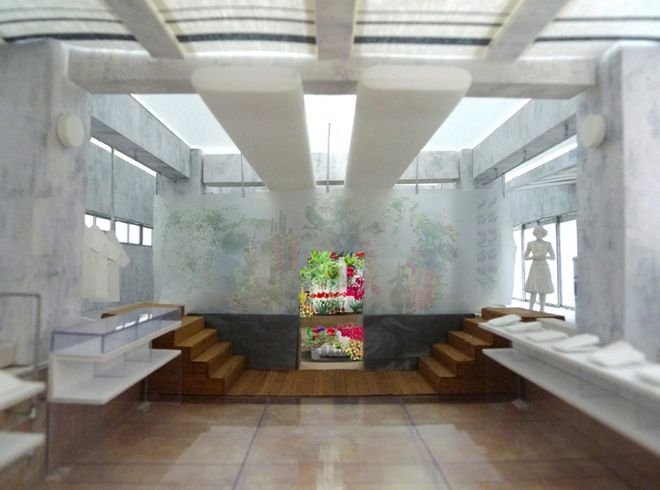 the POOL aoyama」に期間限定で、フラワーアーティスト東信氏による