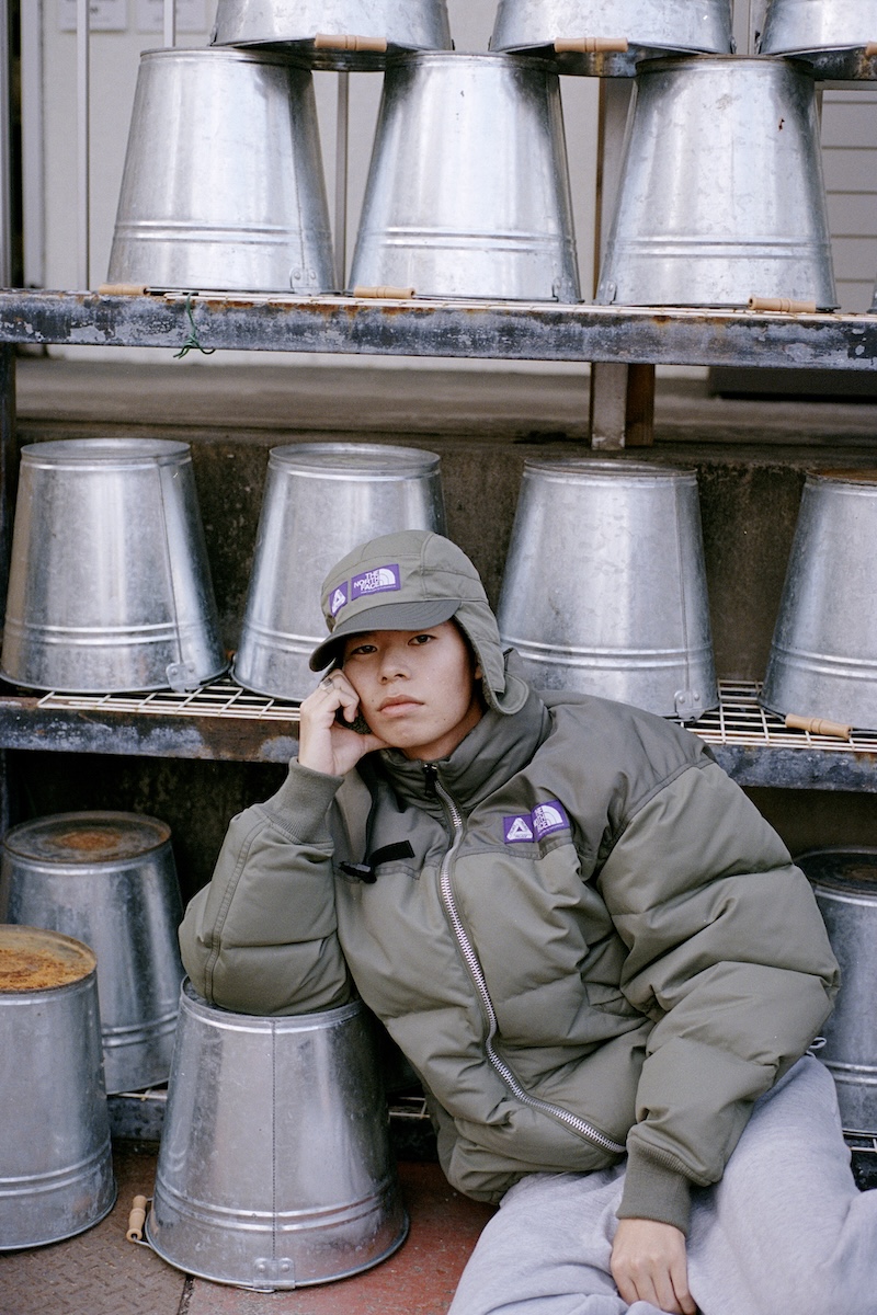 パレス スケートボード」×「ザ・ノース・フェイス パープルレーベル