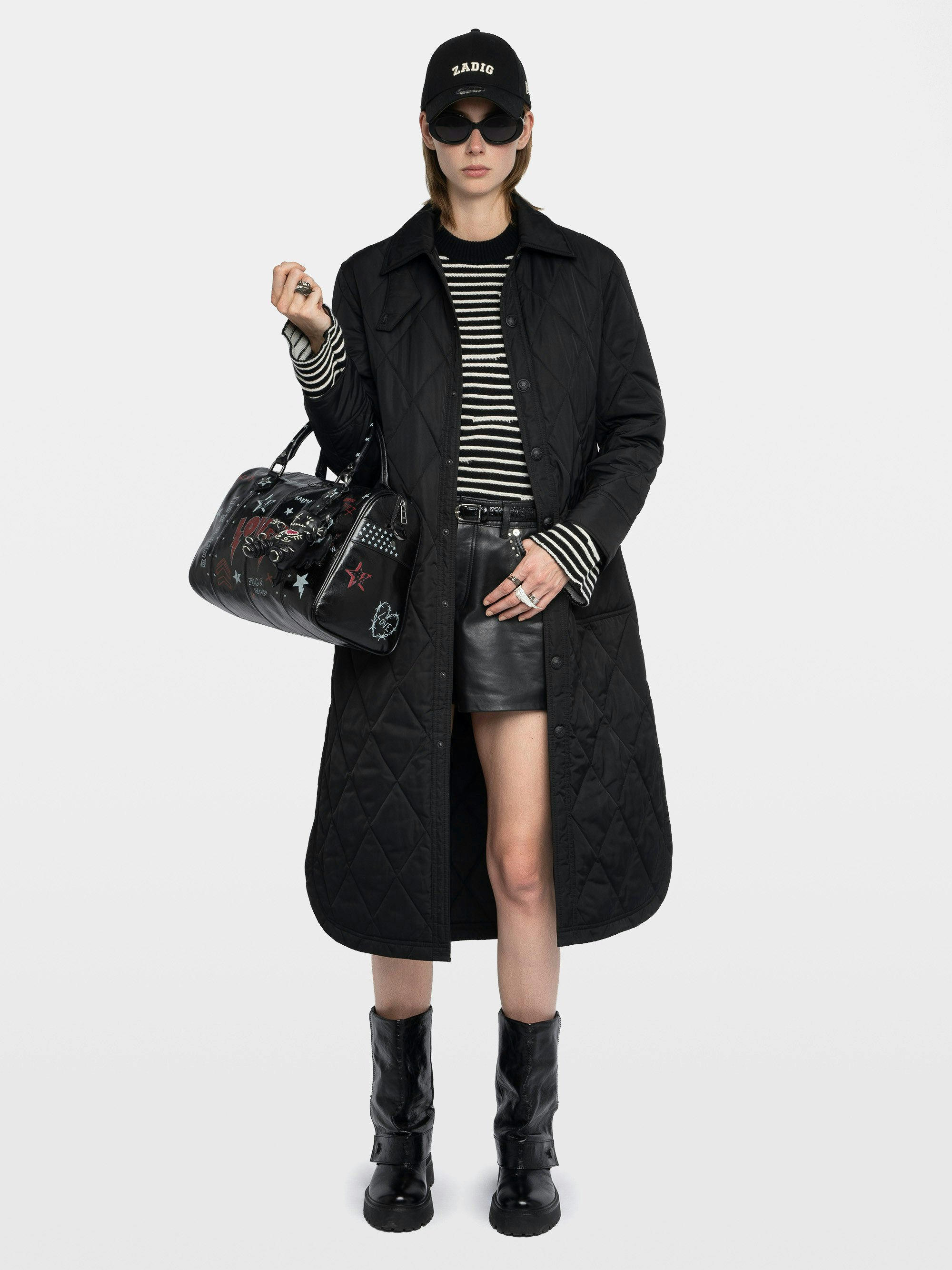 Long Black Quilted Parka for Women | Zadig&Voltaire | Zadig&Voltaire
