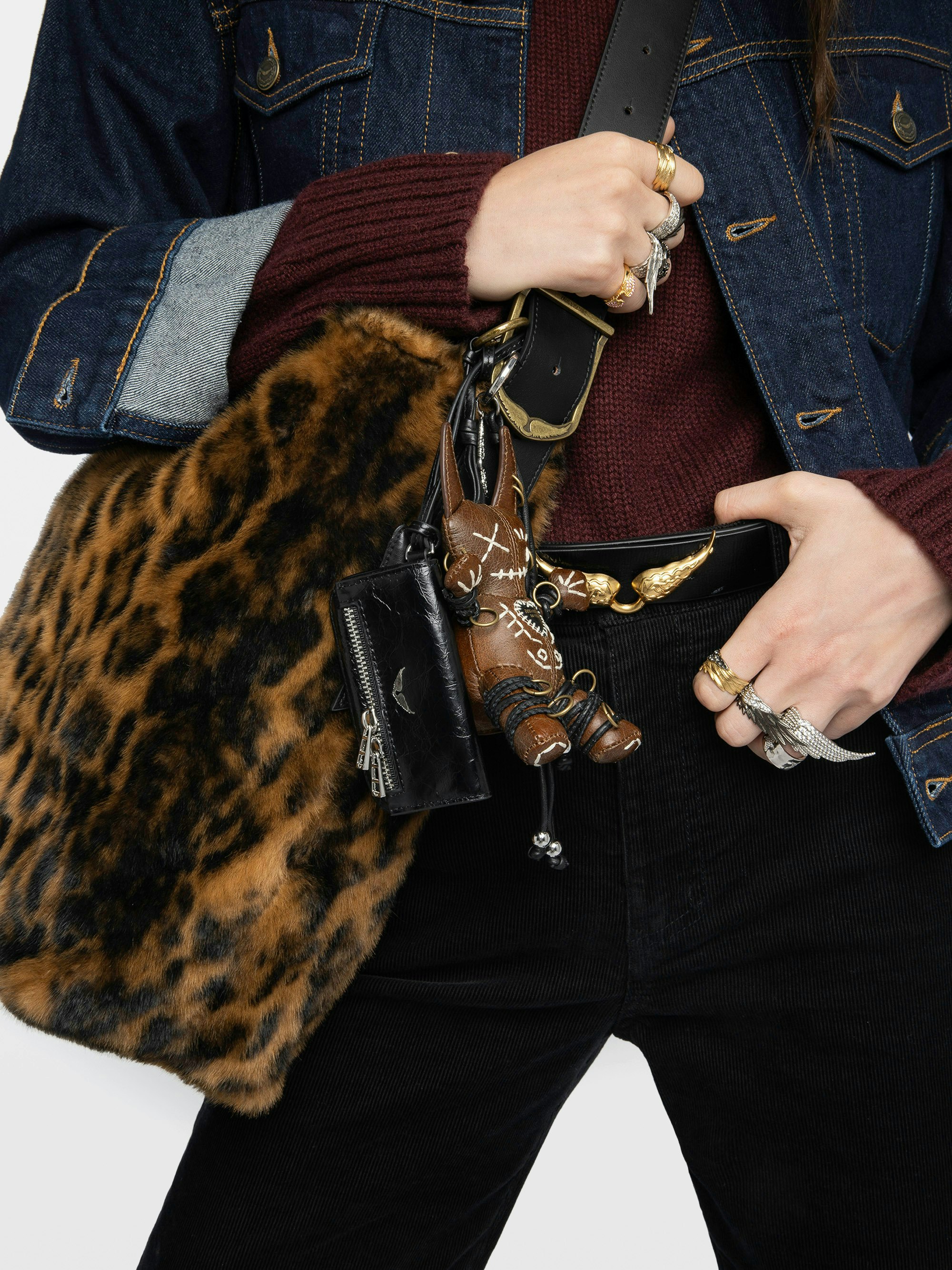 Brown Voodoo Devil Vintage Keychain | Zadig&Voltaire | Zadig&Voltaire