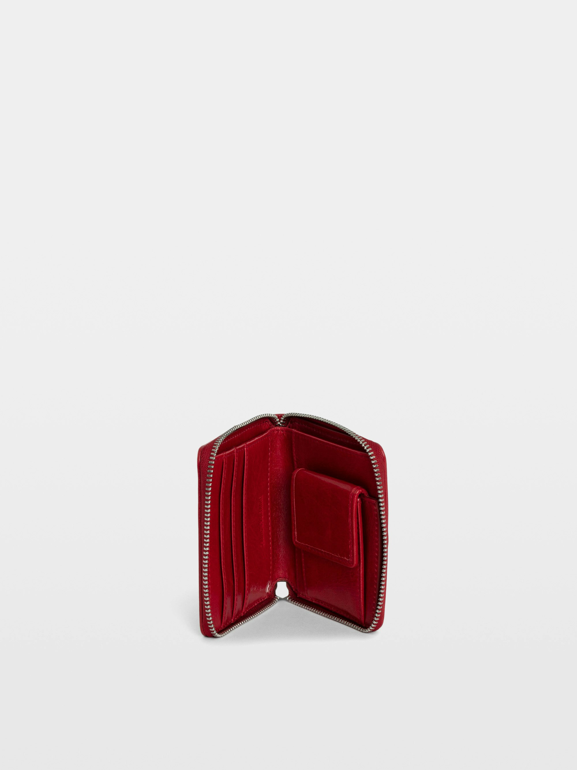 Red Vintage Patent Leather Wallet | Zadig&Voltaire | Zadig&Voltaire