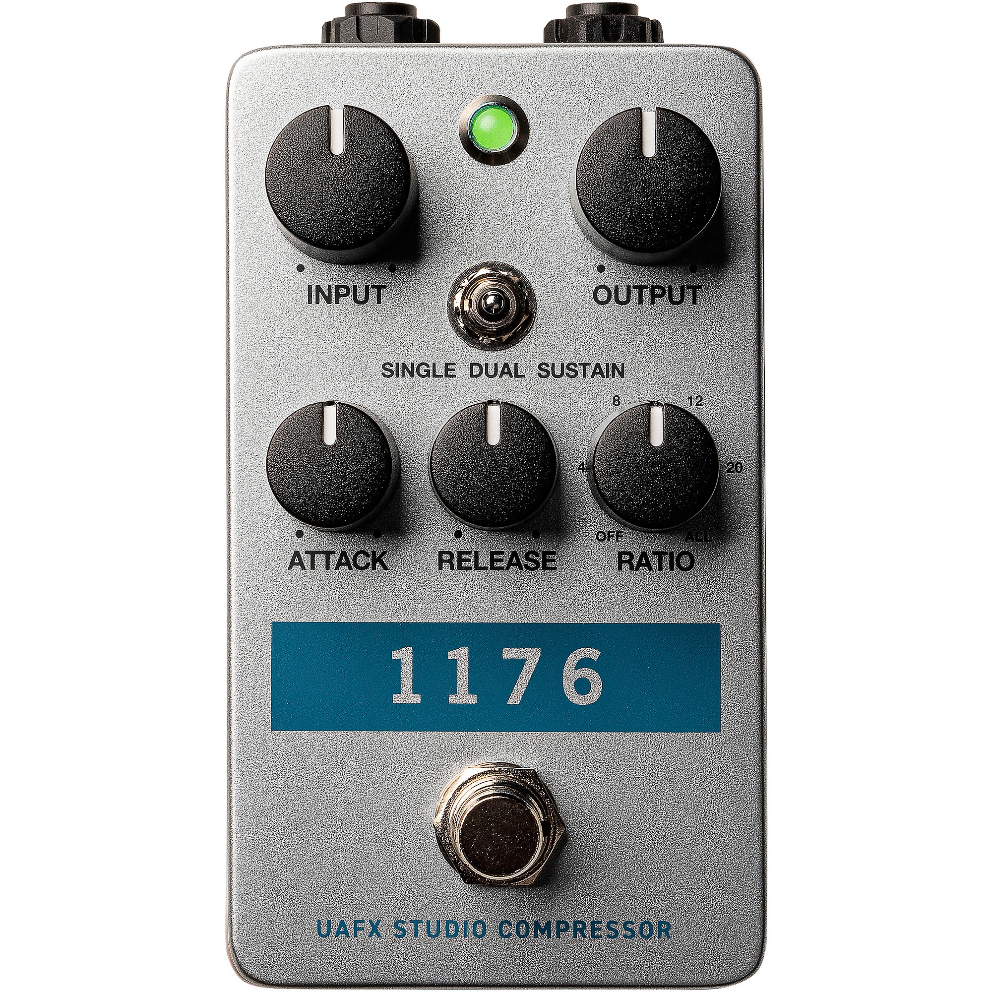 Universal Audio UAFX 1176 Studio Compressor Effects Pedal - Silver