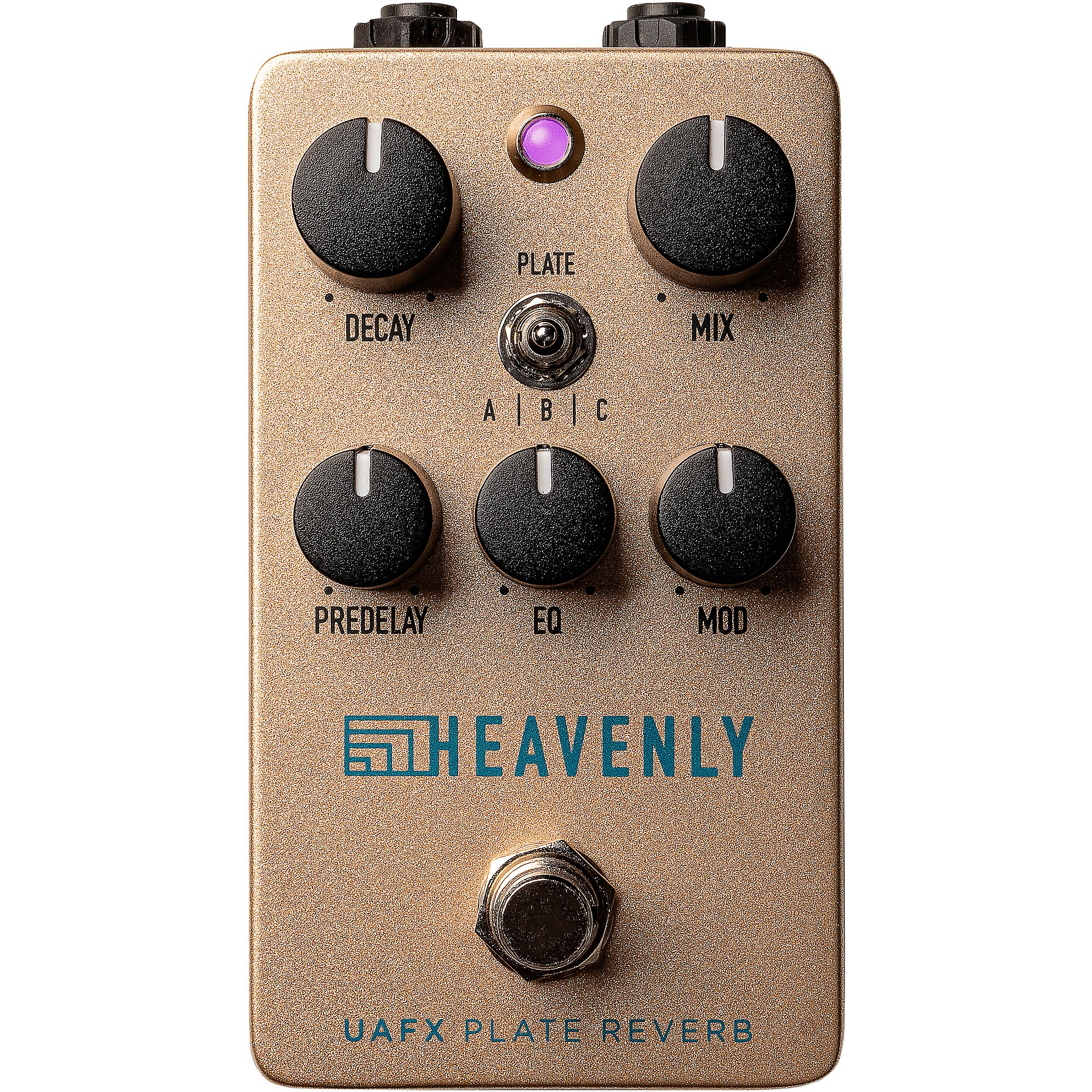 Universal Audio UAFX Heavenly Plate Reverb Effects Pedal Gold