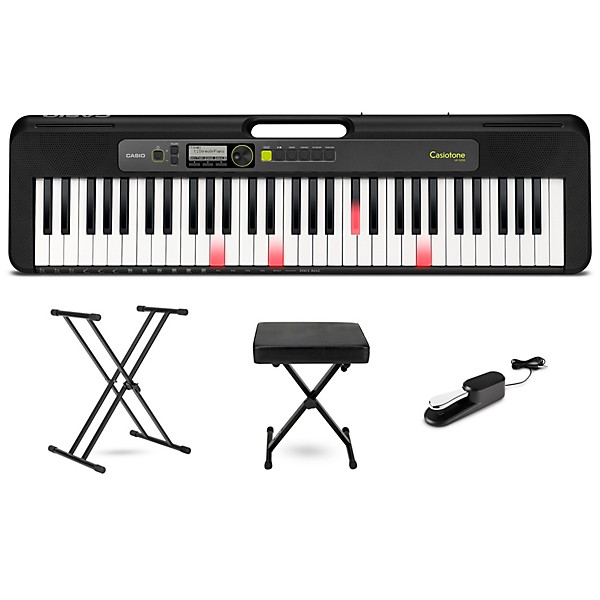 Casio Casiotone LK-S250 Lighted 61-Key Digital Keyboard Essentials