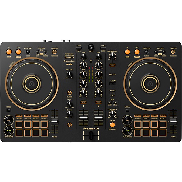 Pioneer DJ DDJ-FLX4-N 2-Channel DJ Controller - Gold | Guitar Center
