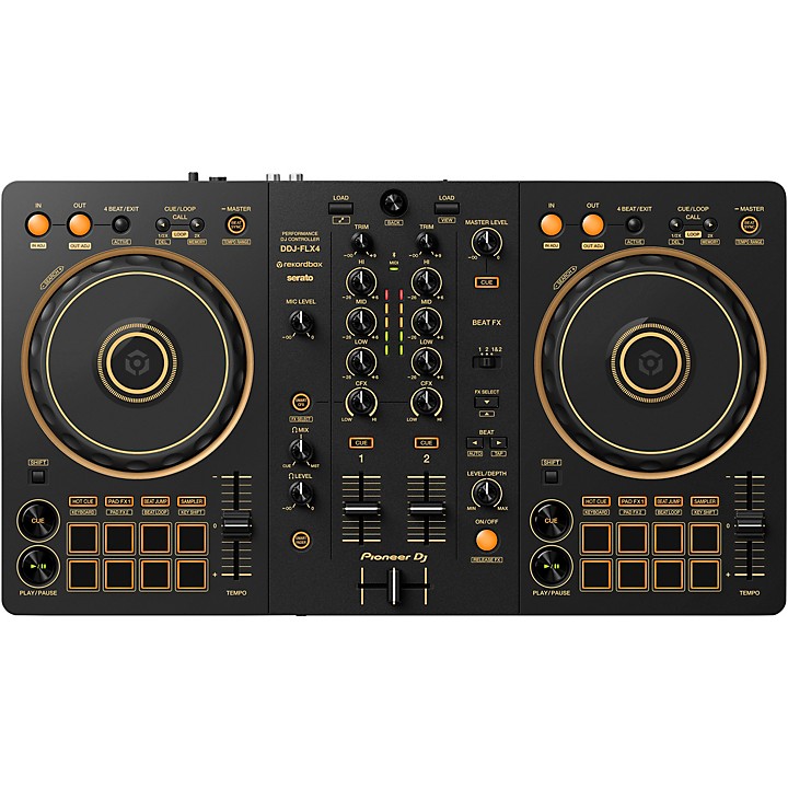 Pioneer DJ DDJ-FLX4-N 2-Channel DJ Controller - Gold | Guitar Center