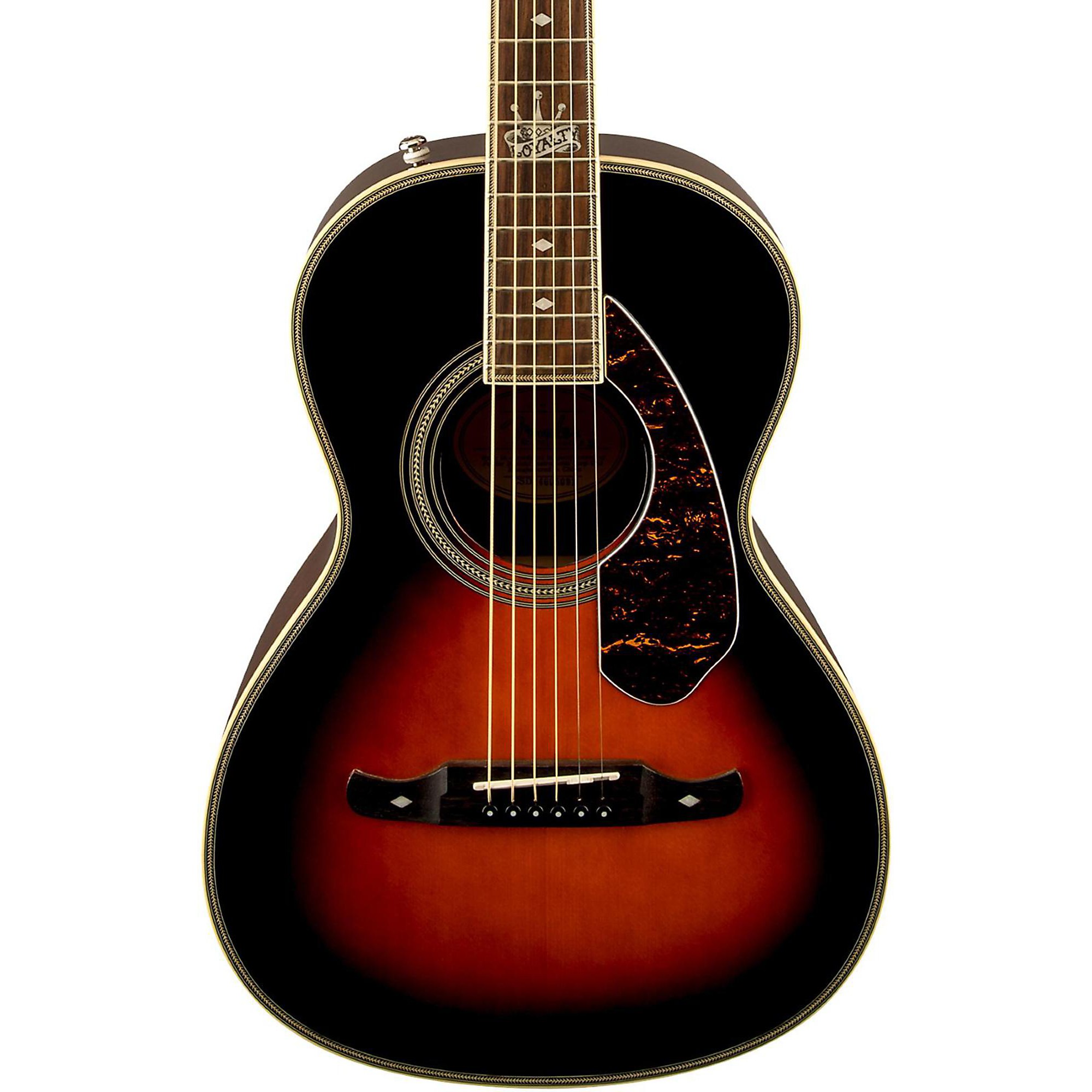 Open Box Fender Ron Emory Loyalty Parlor Acoustic Guitar Vintage