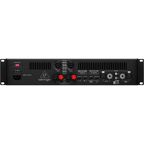 Behringer KM750 750W 2-Channel Power Amplifier | Guitar Center