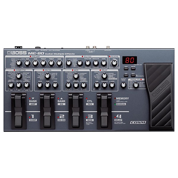 BOSS ME-80 Guitar Multi-Effects Pedal | Guitar Center