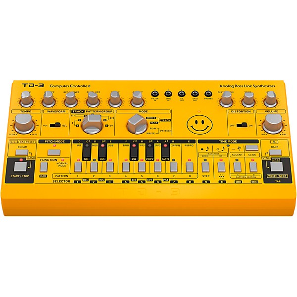 Behringer TD-3 Analog Bass Line Synthesizer Yellow | Guitar Center