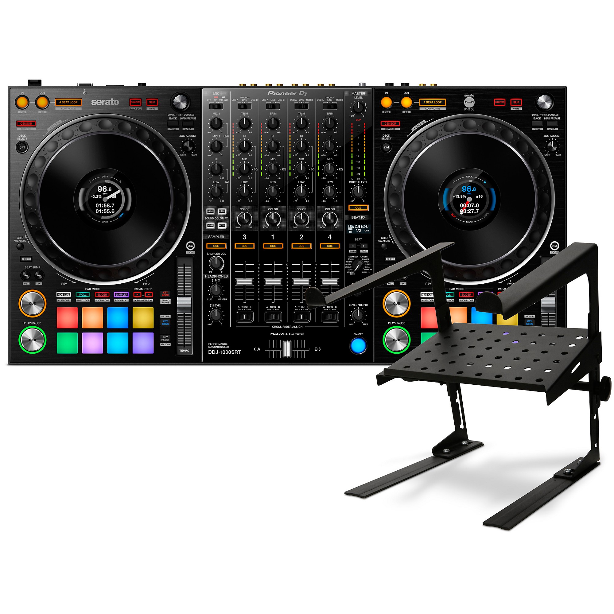 Pioneer DJ DDJ-1000SRT DJ Controller with Laptop Stand | Guitar Center