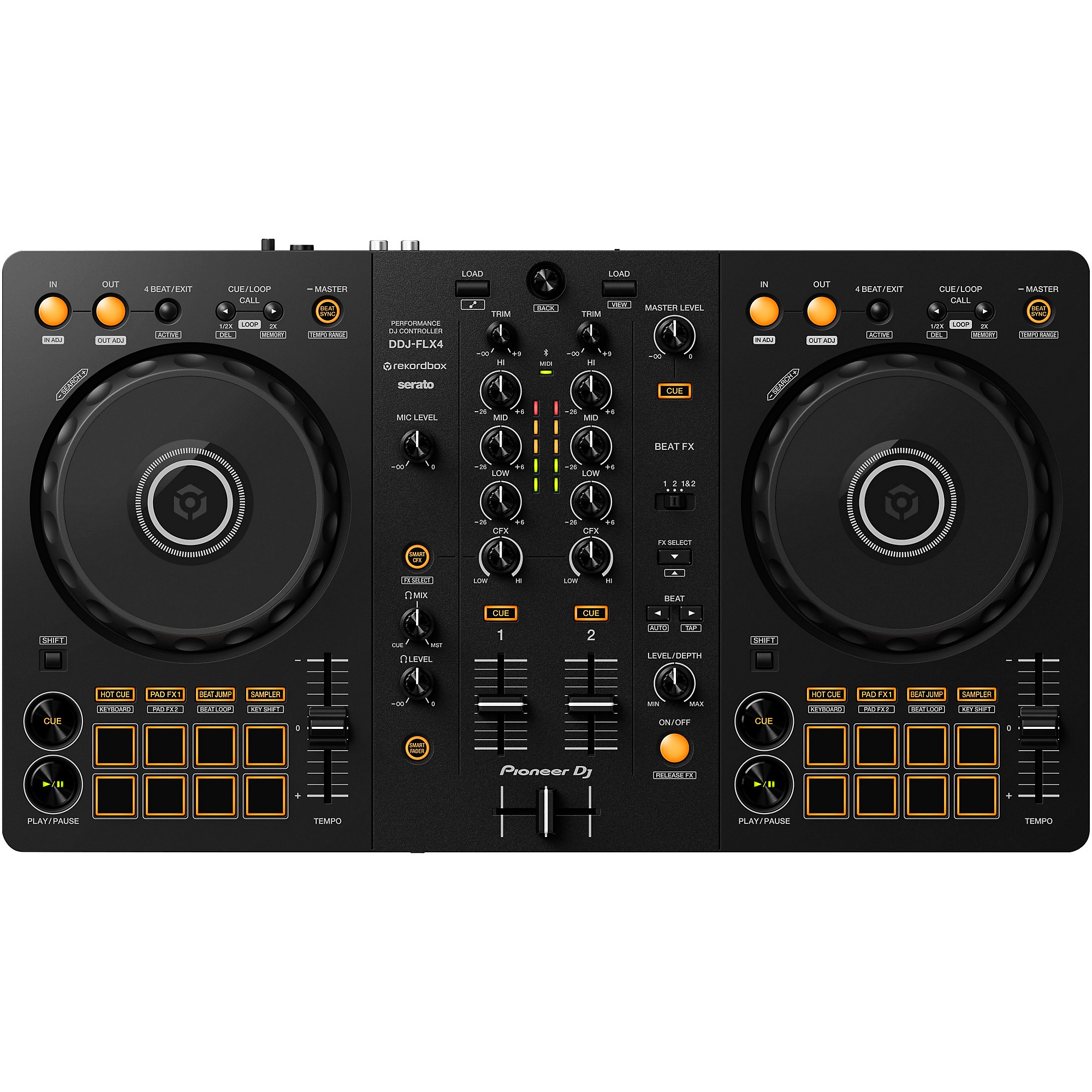 Pioneer DJ - DDJ-FLX4 2-Channel DJ Controller - Black