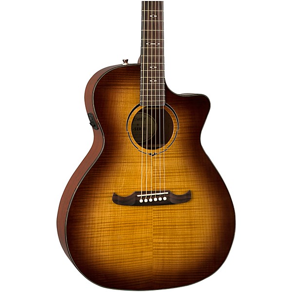 Fender FA-345CE Auditorium Acoustic-Electric Guitar 3-Tone Tea