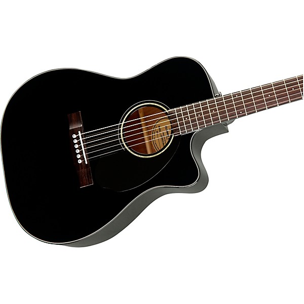 Fender CC-60SCE Concert Acoustic-Electric Guitar Black | Guitar Center
