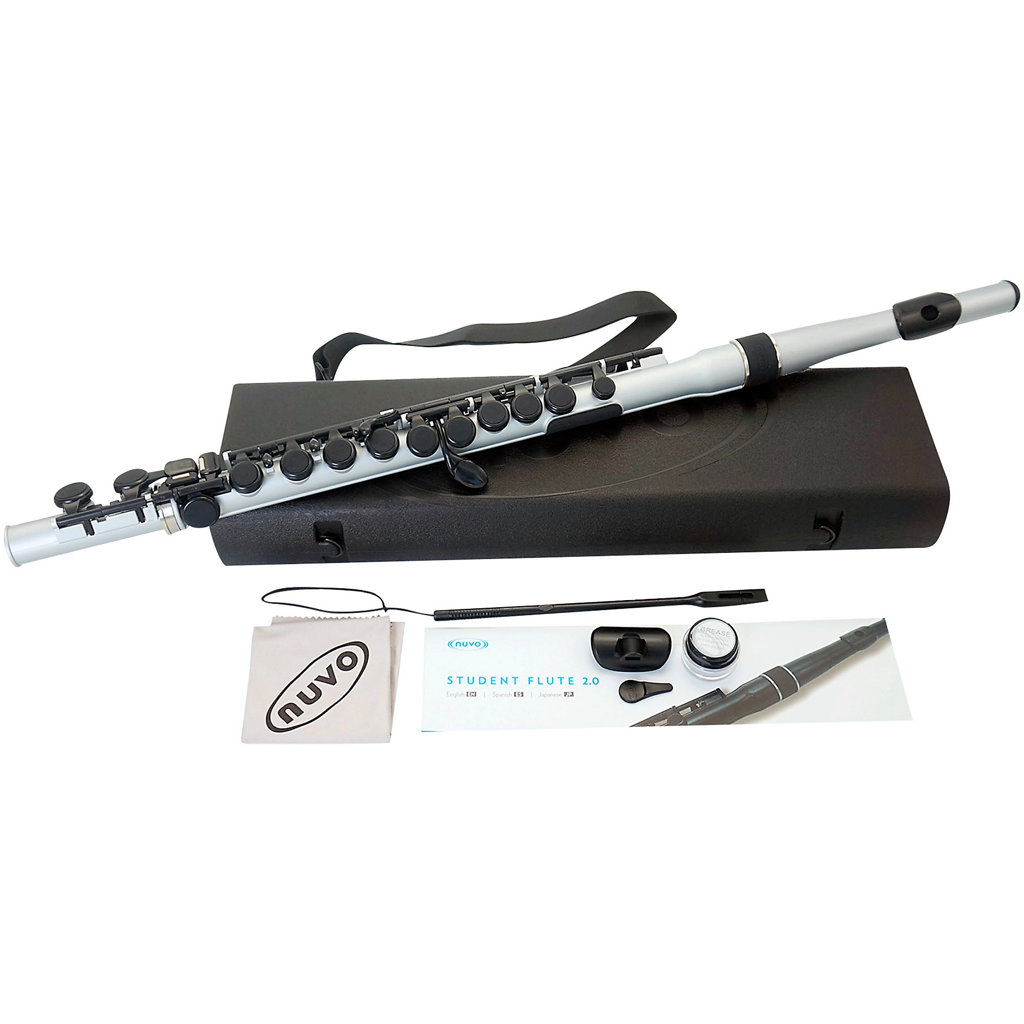 Nuvo Student Flute 2.0 Silver/Black | Guitar Center
