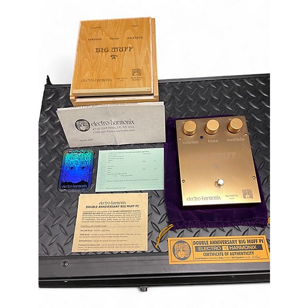 Used 2023 Electro-Harmonix Double Anniversary Big Muff PI Gold