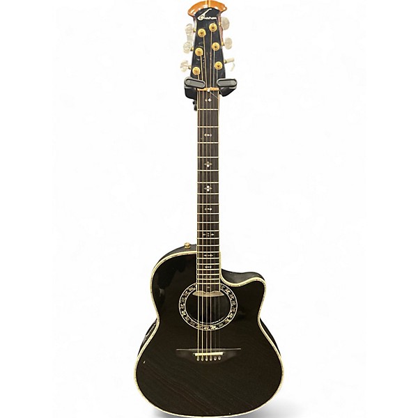 Used Ovation 1869 Custom Legend Black Acoustic Electric Guitar