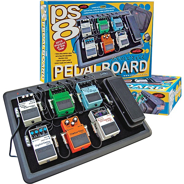 SKB PS-8 8-Port 9VDC Powered Pedalboard Black | Guitar Center