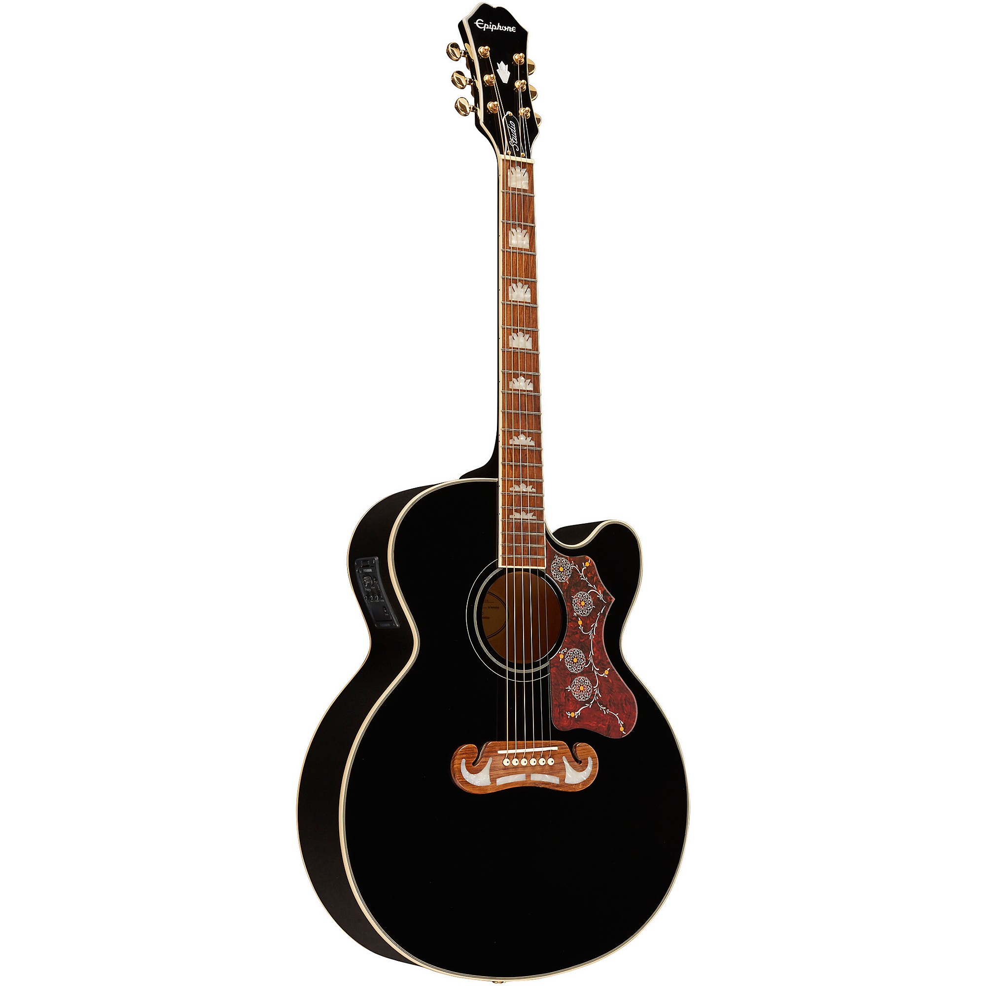 Epiphone J-200 EC Studio Acoustic-Electric Guitar Black | Guitar