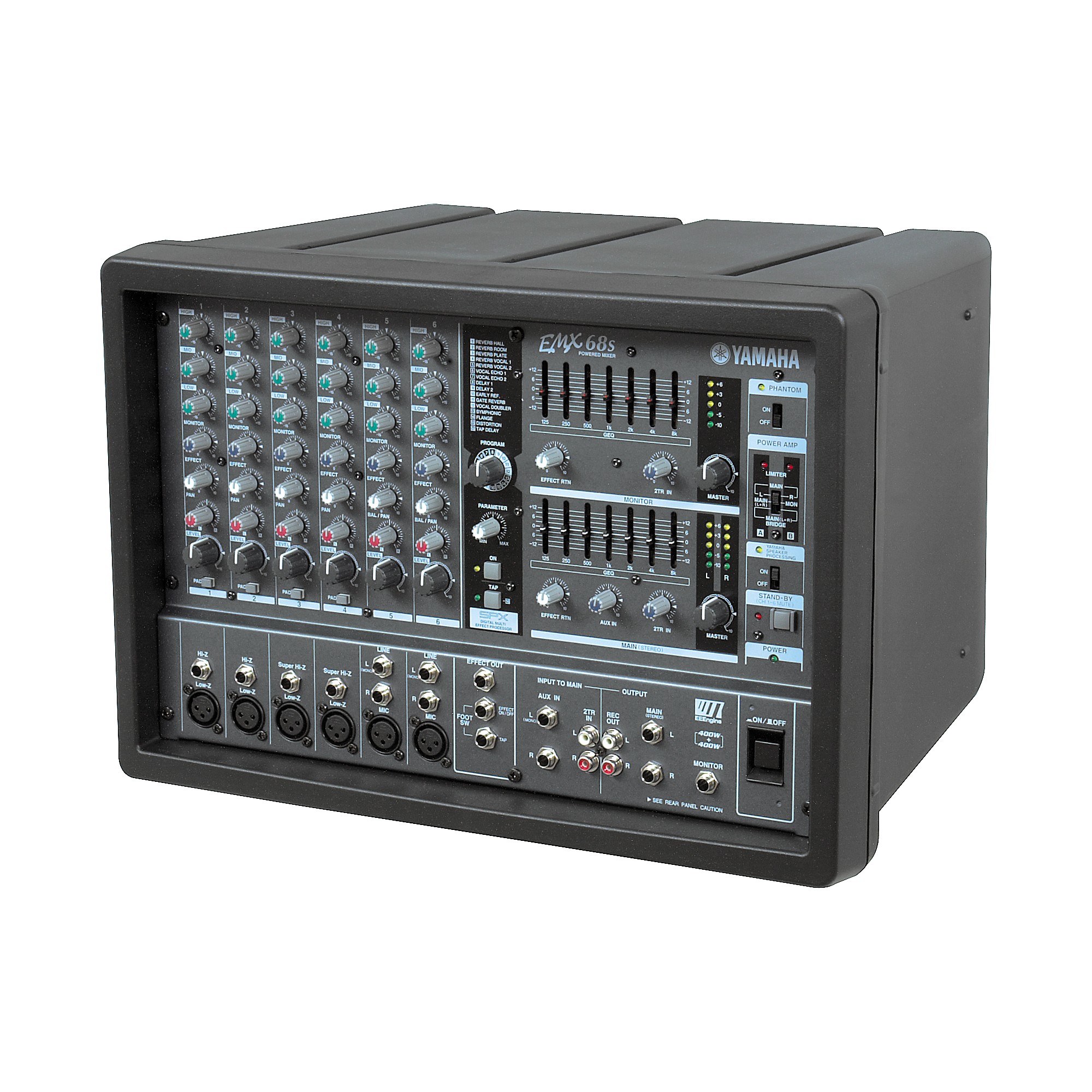 Restock Yamaha EMX68S 6-Channel Powered Mixer | Guitar Center