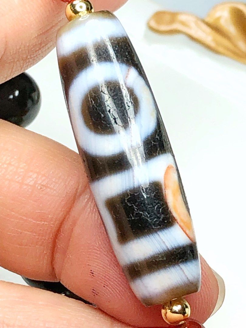 水紋虎牙 天珠 Dzi bead ① 水紋虎牙 天珠 Dzi bead ① 水紋虎牙 天珠