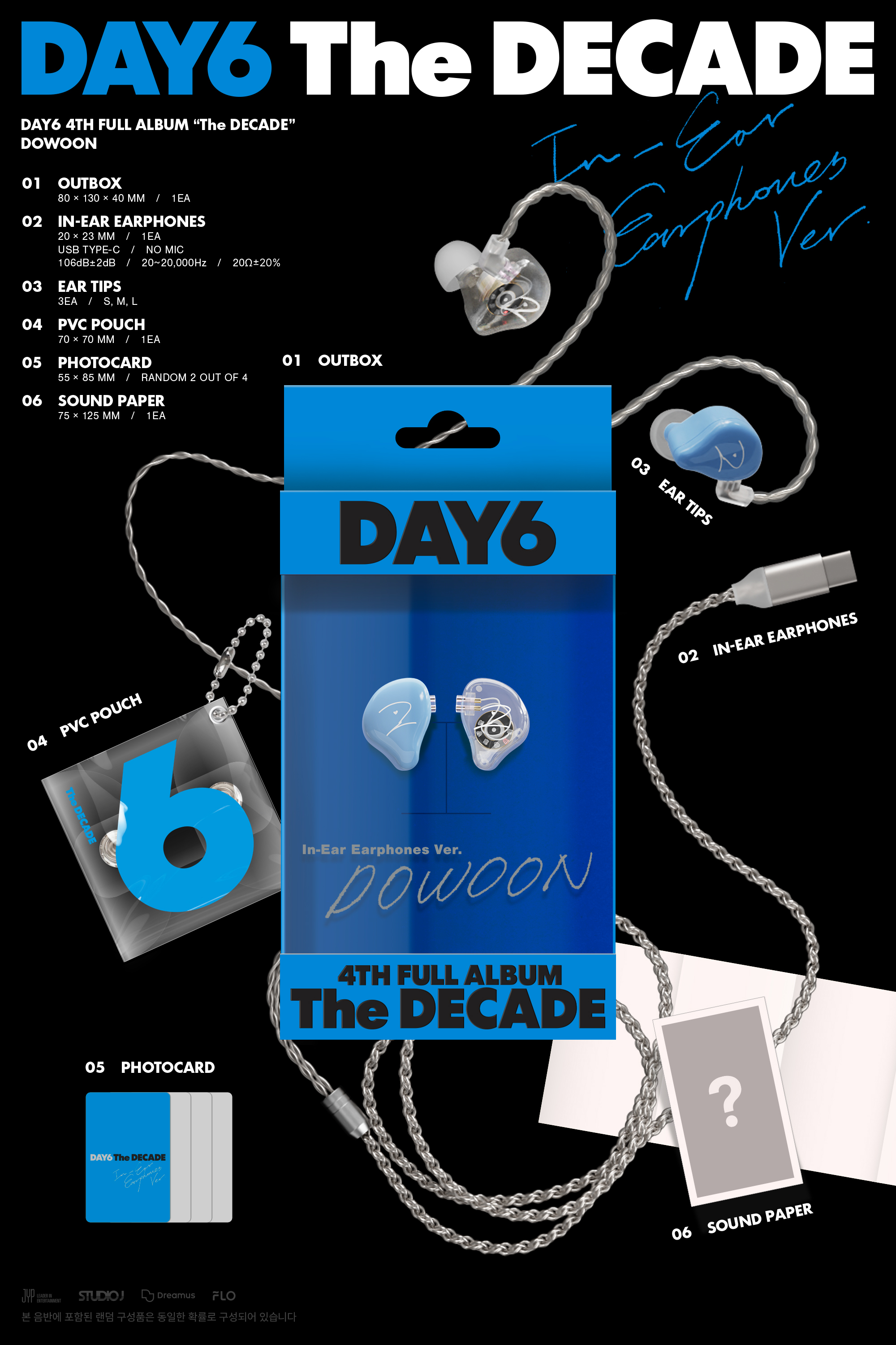 jp.ktown4u.com : DAY6 - 正規アルバム4集 [The DECADE] (In-Ear