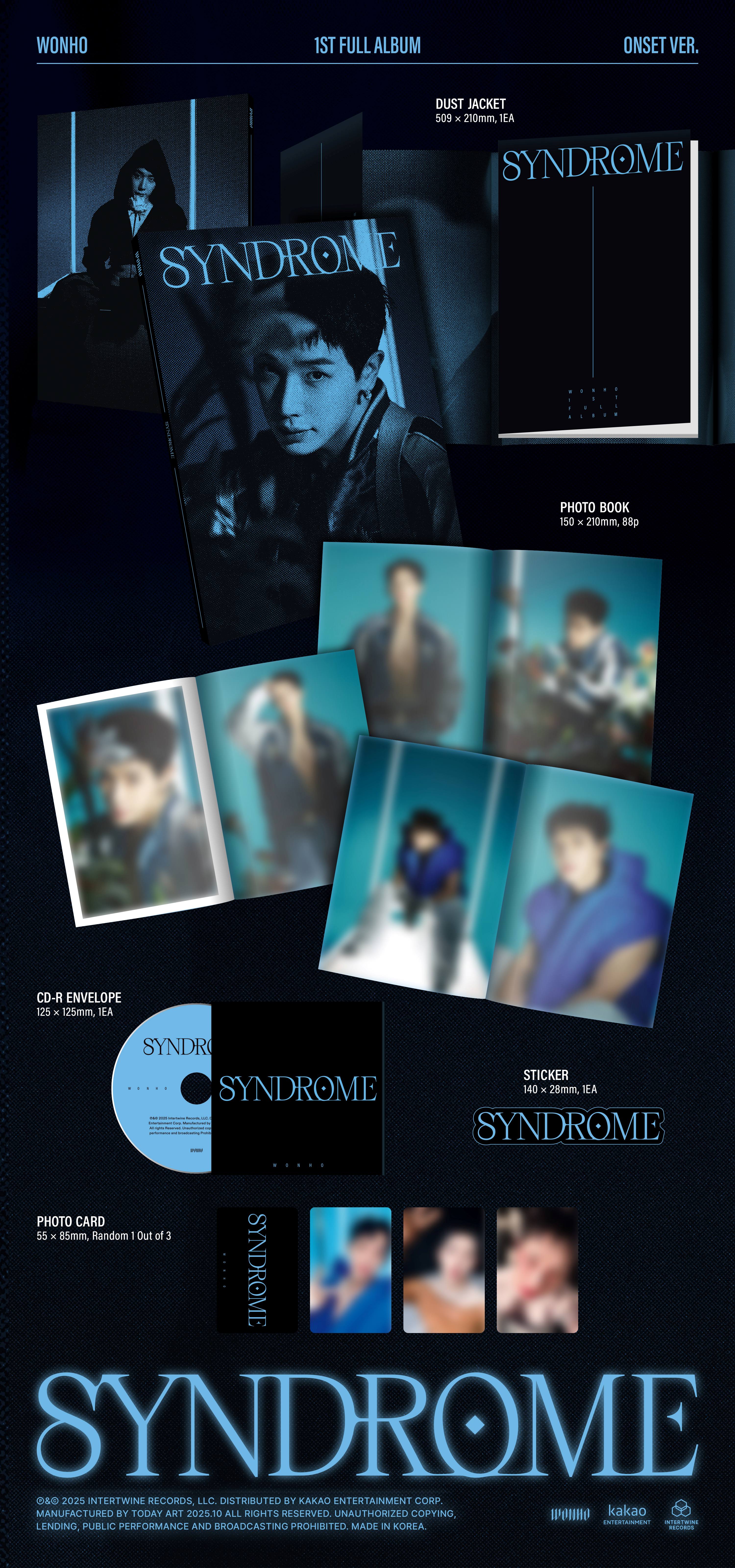 jp.ktown4u.com : [3CD セット] WONHO - 正規アルバム1集 [SYNDROME]