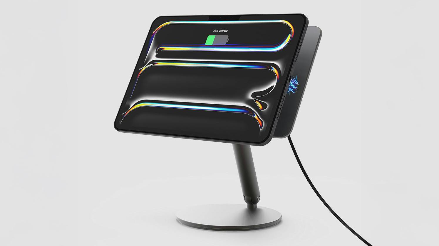 iPadは置くだけで充電OK！ 角度も自由自在な「REDBEAN スタンド P2」が